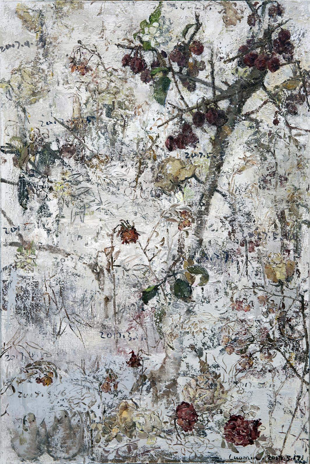 隐秘的时间和线索no.3 布面油画 90x60cm 2017年.jpg