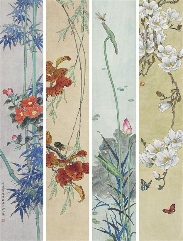 春夏秋冬96x18cmx4,1986.jpg