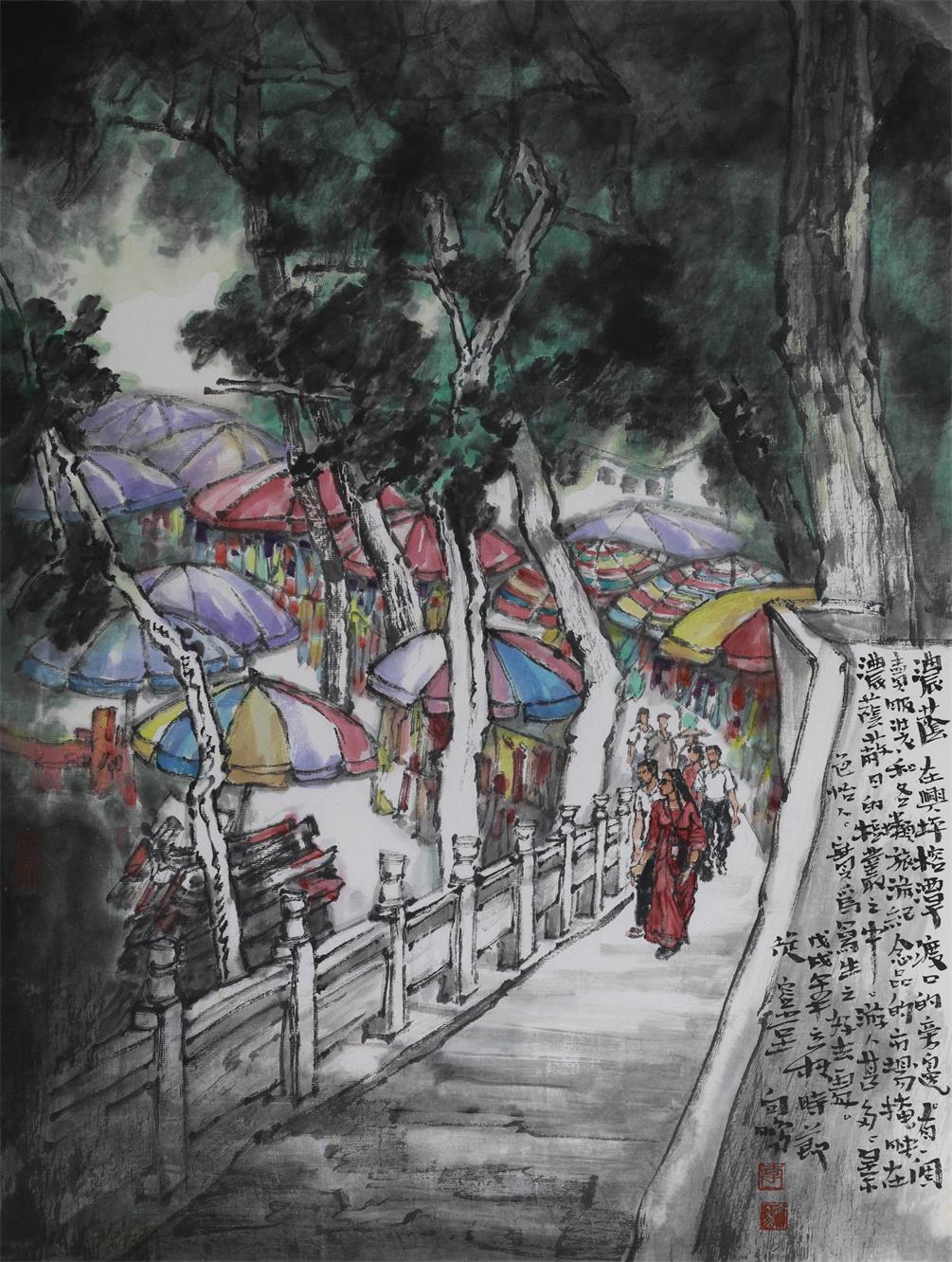 《浓荫》 45cmx60cm 2018年 李向鹏.jpg