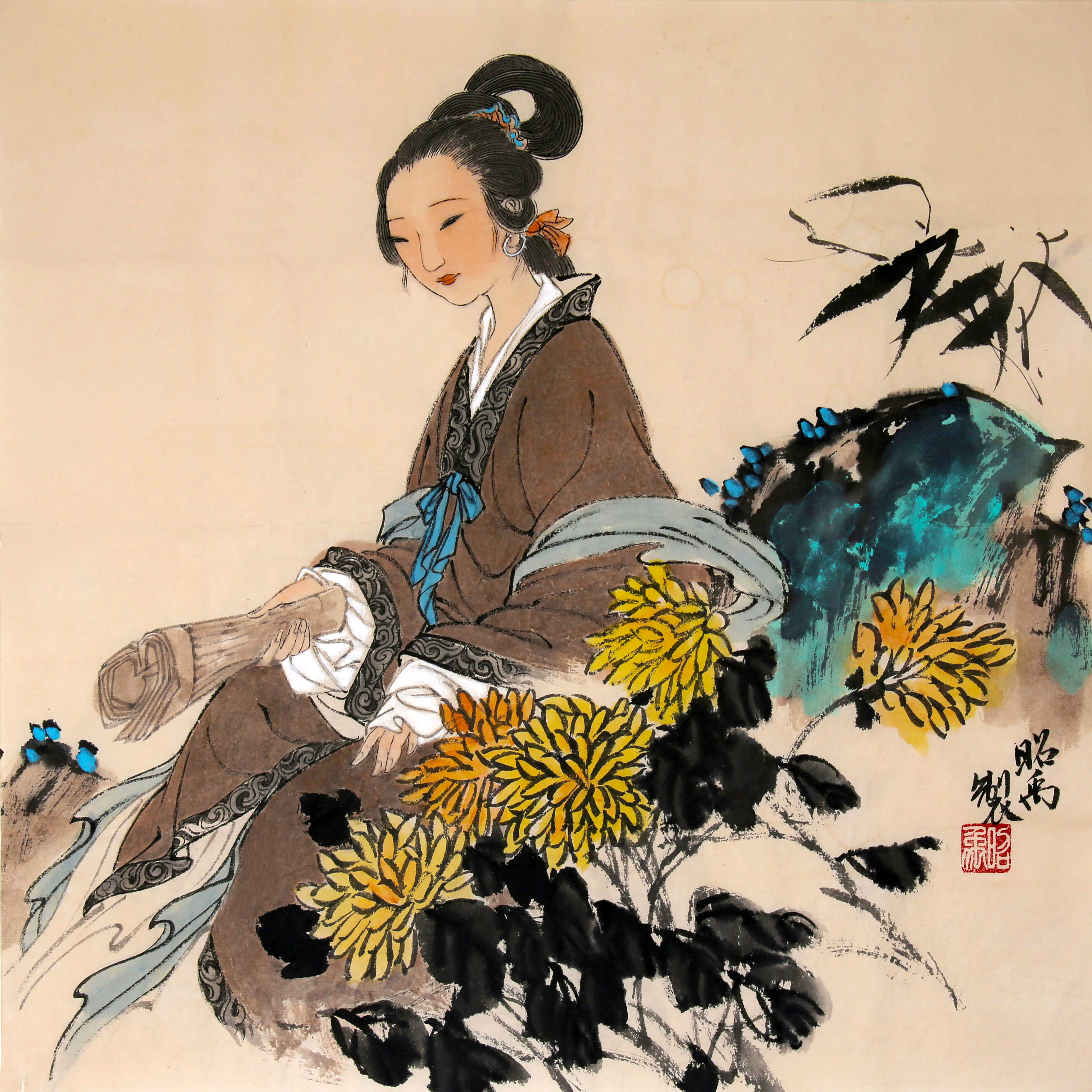 清照小像45cm×45cm.JPG