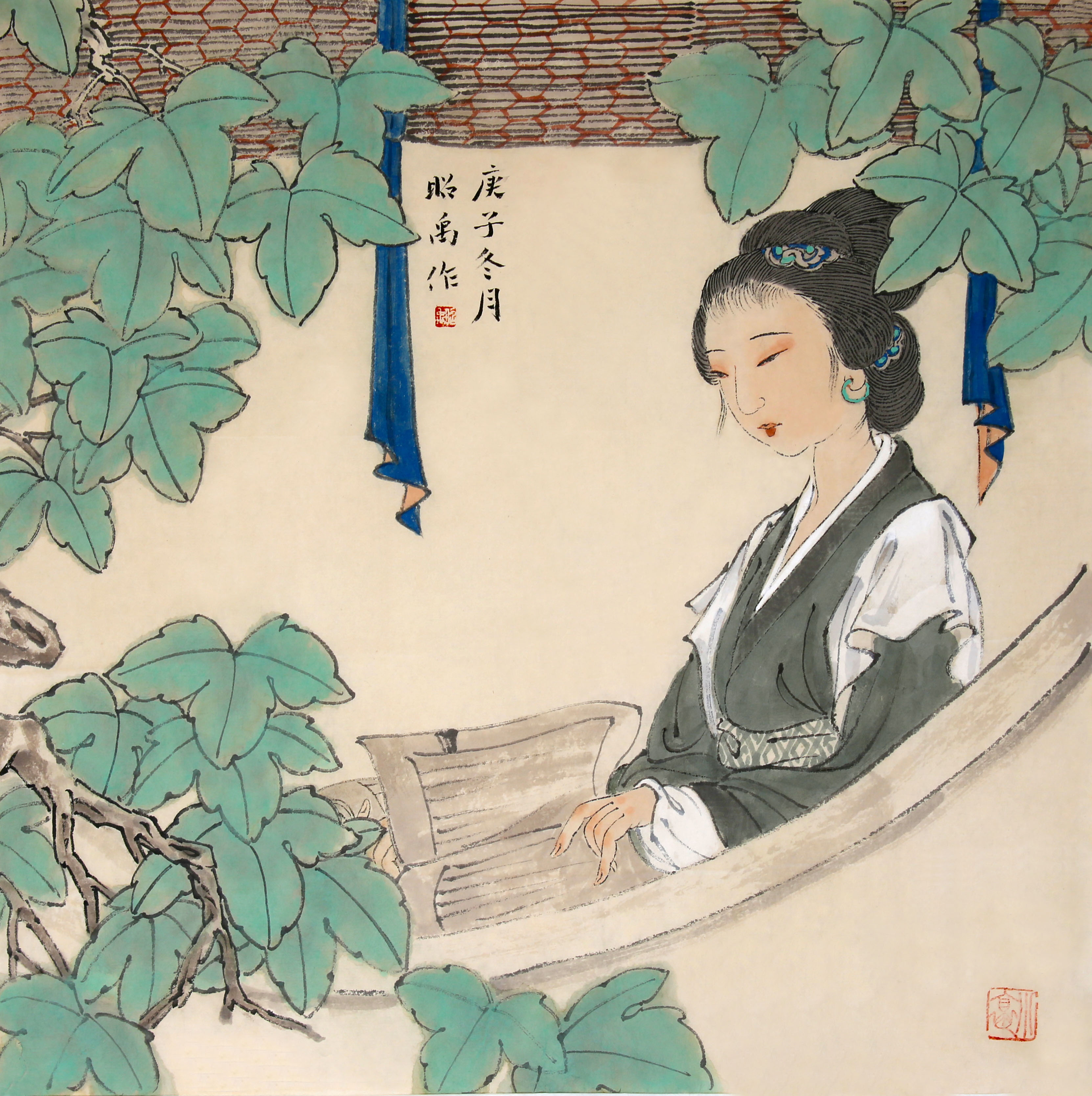 梧桐细雨45cm×45cm.JPG