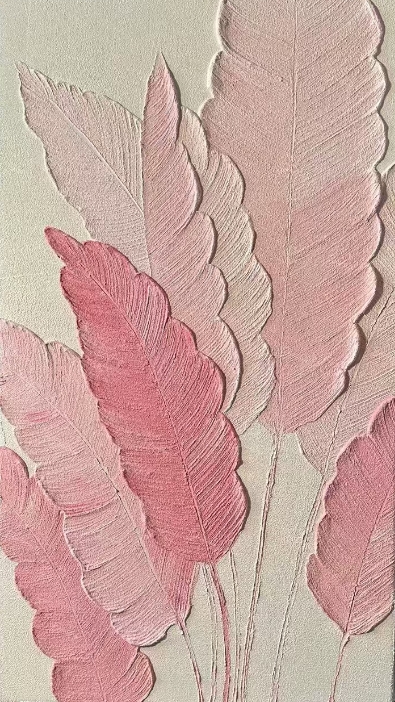 装饰定制——粉色芭蕉叶