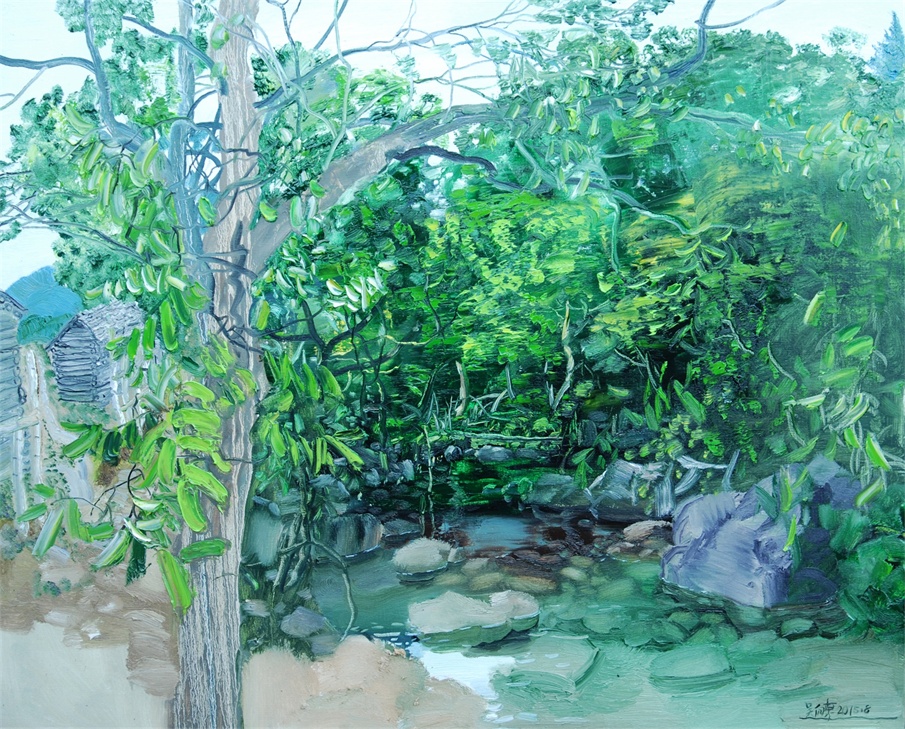 长白听泉