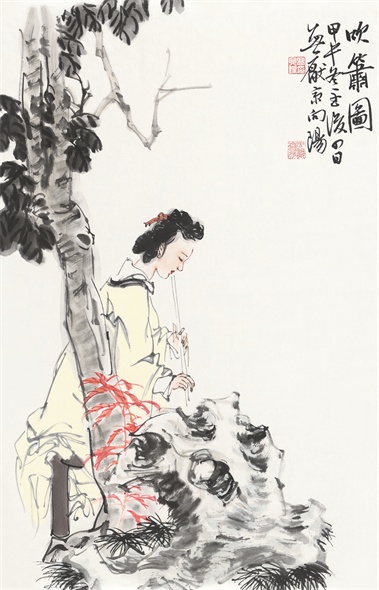 吹箫图