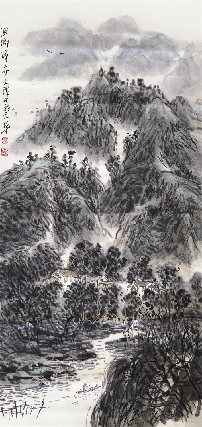 渔乡归舟