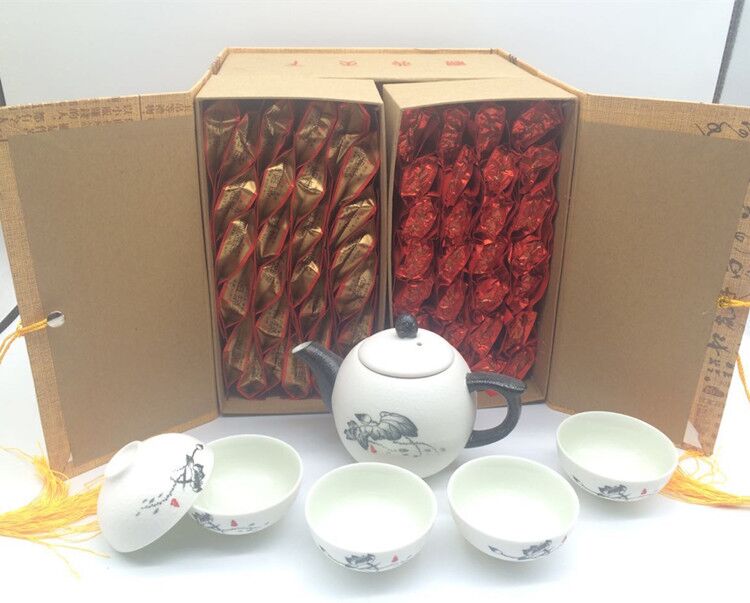 金骏眉 安溪铁观音 配雪花茶具礼盒装