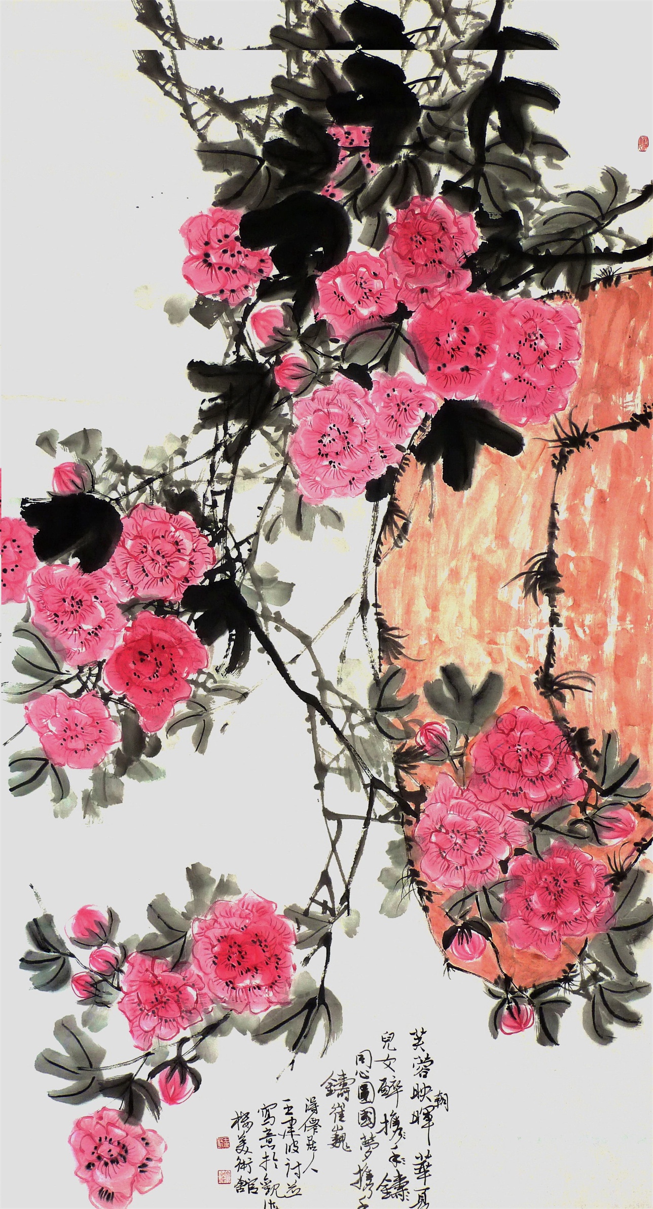 芙蓉映朝晖