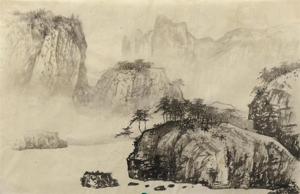 山水画稿