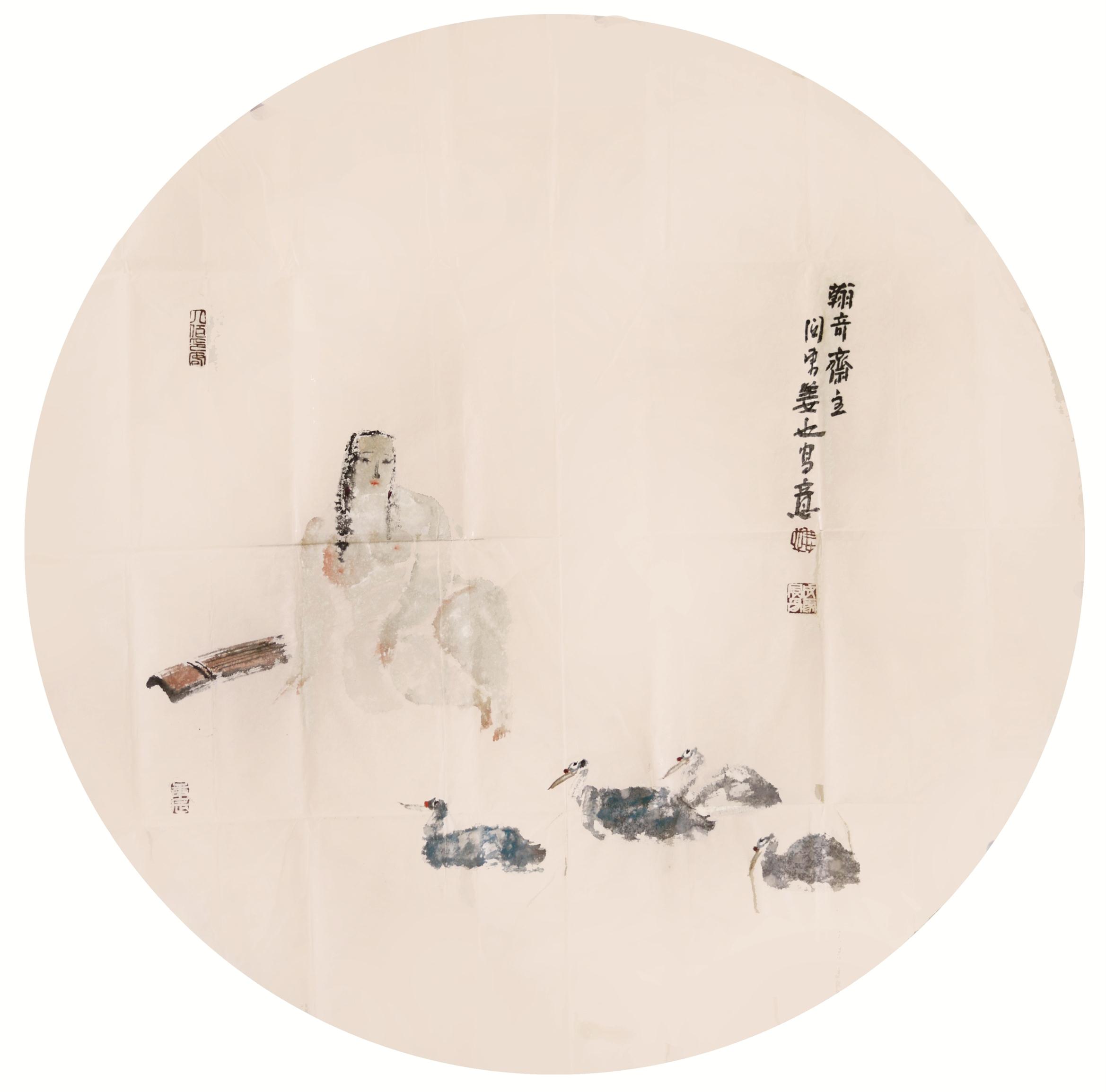 团扇人物